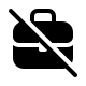 Briefcase Off (Filled) Free Open-Source SVG Icon