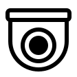 Dome Camera (Regular) Free Open-Source SVG Icon