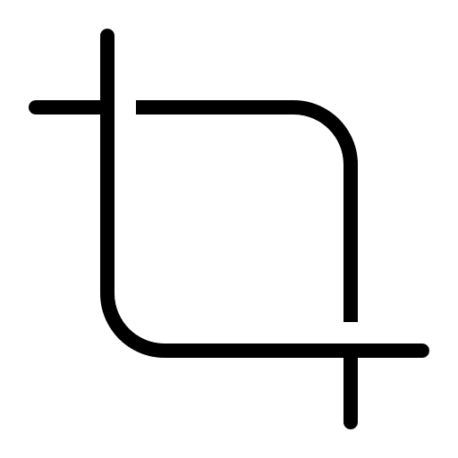 32x32 Crop Tool (Light) Free Open-Source SVG Icon (Fluent UI System Icons)