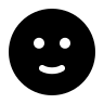 Slightly Smiling Emoji (Filled) Free Open-Source SVG Icon