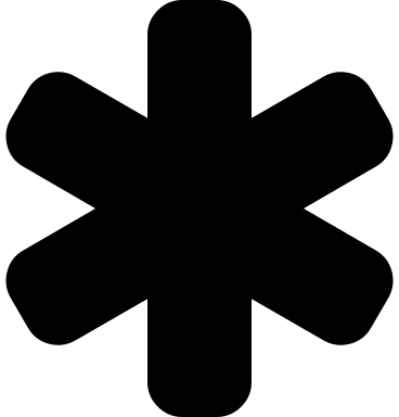 Asterisk Symbol Free Open-Source SVG Icon (Font Awesome 4)