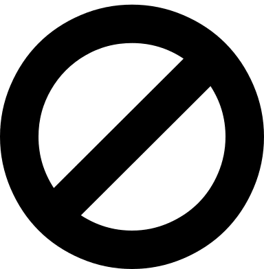 Ban Symbol Free Open-Source SVG Icon (Font Awesome 4)