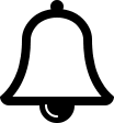 Outlined Bell Notification (Font Awesome 4) Free Open-Source SVG Icon