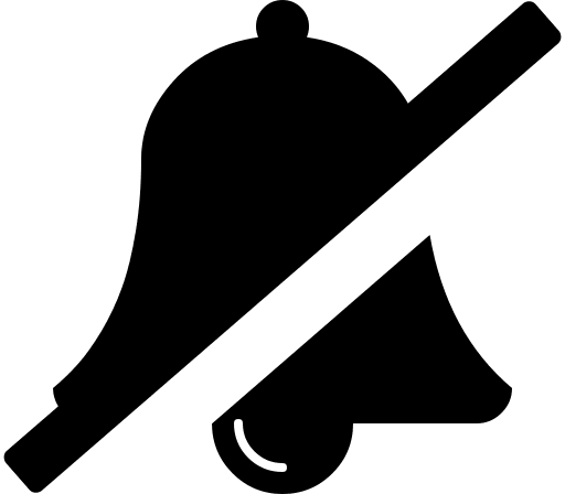 Bell Slash Notification (Font Awesome 4) Free Open-Source SVG Icon (Font Awesome 4)