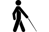 Blind Accessibility Symbol Free Open-Source SVG Icon