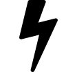 Lightning Bolt Symbol Free Open-Source SVG Icon