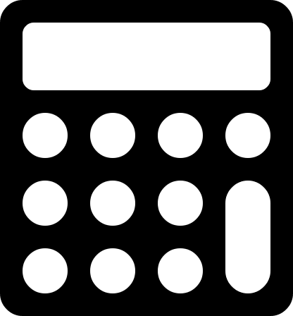 Calculator (Font Awesome 4) Free Open-Source SVG Icon (Font Awesome 4)