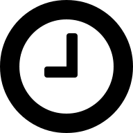 Clock Outline (Font Awesome 4) Free Open-Source SVG Icon