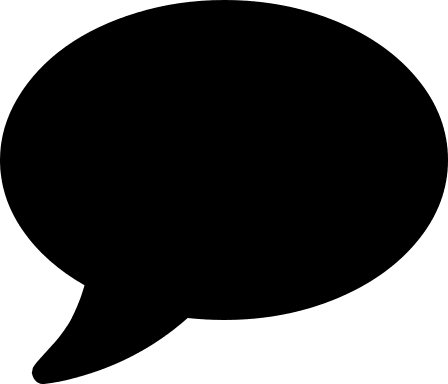 Comment Speech Bubble Free Open-Source SVG Icon (Font Awesome 4)