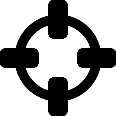 Crosshairs Targeting Reticle Free Open-Source SVG Icon (Font Awesome 4)