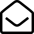 Open Envelope (Outline) Free Open-Source SVG Icon