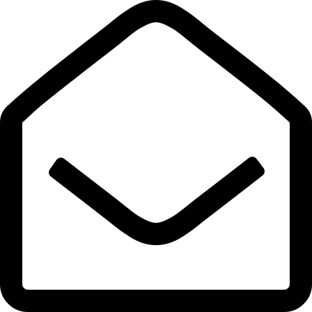 Open Envelope (Outline) Free Open-Source SVG Icon (Font Awesome 4)