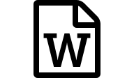 Word Document File (Outline) Free Open-Source SVG Icon