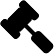 Gavel Symbol Free Open-Source SVG Icon