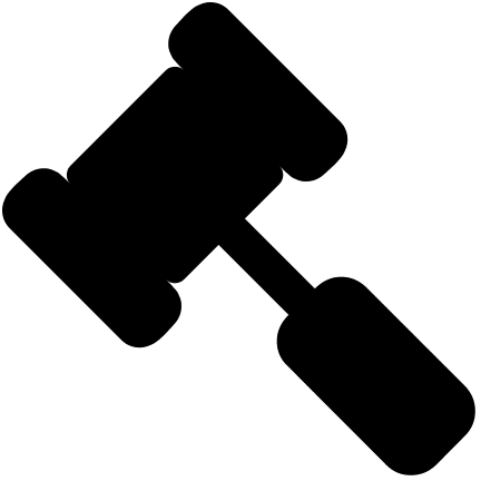 Gavel Symbol Free Open-Source SVG Icon (Font Awesome 4)