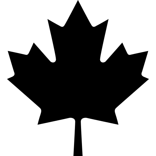 Canadian Maple Leaf Symbol Free Open-Source SVG Icon (Font Awesome 5 Brands)