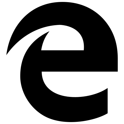 Microsoft Edge Legacy Browser Free Open-Source SVG Icon (Font Awesome 5 Brands)