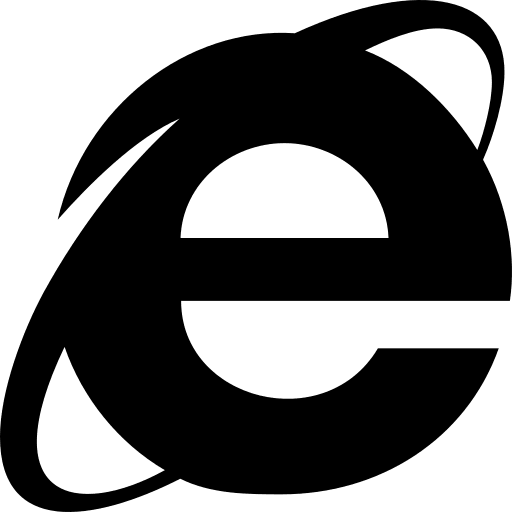 Internet Explorer Browser Free Open-Source SVG Icon (Font Awesome 5 Brands)