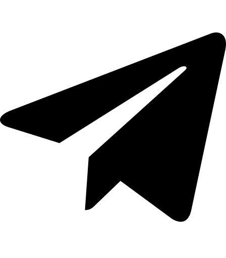 Telegram Plane Messaging Symbol Free Open-Source SVG Icon (Font Awesome 5 Brands)