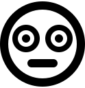 Flushed Face Emoji Free Open-Source SVG Icon