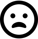 Open Frown Emotion (Regular) Free Open-Source SVG Icon