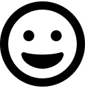 Grinning Face Emoji (Regular) Free Open-Source SVG Icon