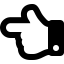 Left Pointing Hand Gesture (Regular) Free Open-Source SVG Icon