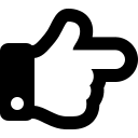 Right-Hand Pointing Gesture (Regular) Free Open-Source SVG Icon