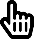 Hand Pointer Cursor (Regular) Free Open-Source SVG Icon