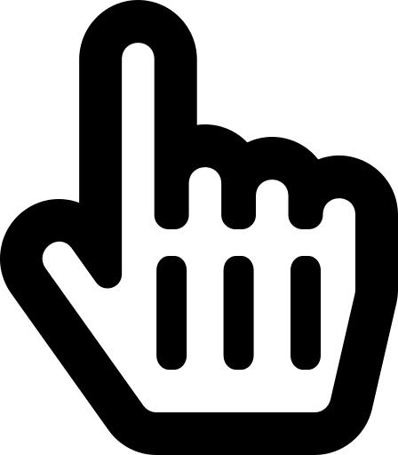 Hand Pointer Cursor (Regular) Free Open-Source SVG Icon (Font Awesome 5 Regular)