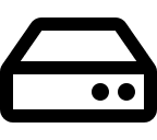 Hard Disk Drive (HDD) Free Open-Source SVG Icon