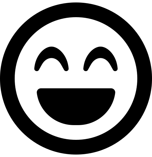 Laugh Beam Emoji (Regular) Free Open-Source SVG Icon (Font Awesome 5 Regular)