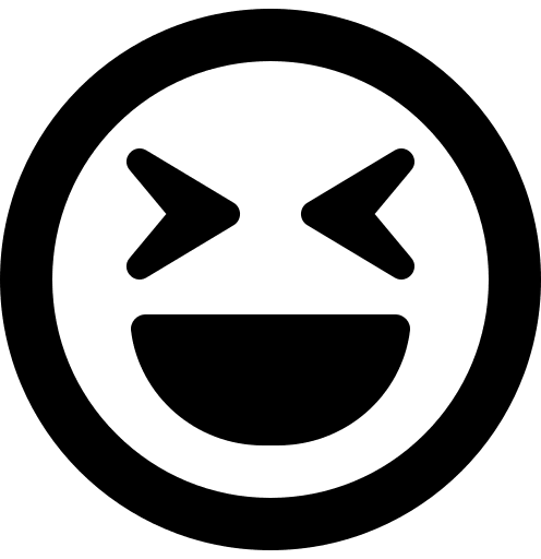 Squinting Laughing Face (Regular) Free Open-Source SVG Icon (Font Awesome 5 Regular)