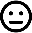 Meh Face Emotion Free Open-Source SVG Icon