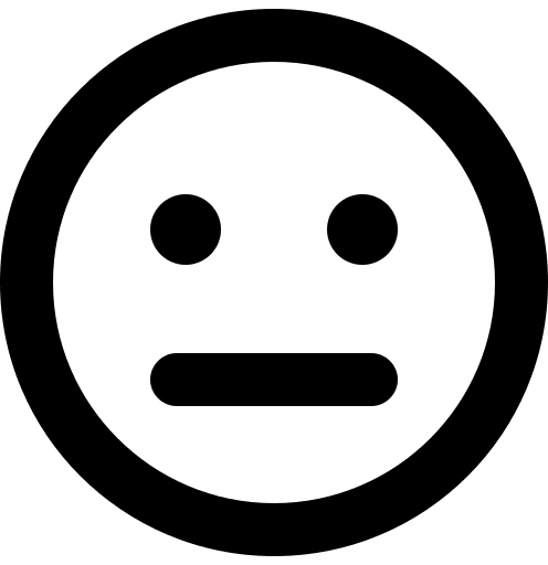 Meh Face Emotion Free Open-Source SVG Icon (Font Awesome 5 Regular)