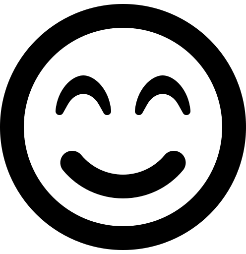 Beam Smiley Face (Regular) Free Open-Source SVG Icon (Font Awesome 5 Regular)