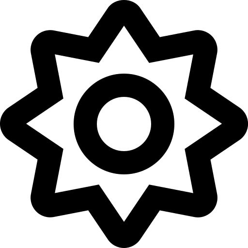 Sun Symbol (Regular) Free Open-Source SVG Icon (Font Awesome 5 Regular)