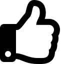 Thumbs Up Gesture (Regular) Free Open-Source SVG Icon