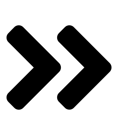 Double Right Angle Arrow (Solid) Free Open-Source SVG Icon (Font Awesome 5 Solid)