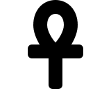 Ankh Symbol (Solid) Free Open-Source SVG Icon