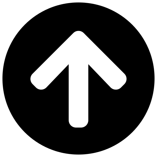 Upward Arrow in Circle (Solid) Free Open-Source SVG Icon (Font Awesome 5 Solid)