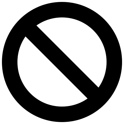 Prohibition Symbol (Solid) Free Open-Source SVG Icon (Font Awesome 5 Solid)