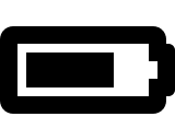 Three-Quarters Battery Level (Solid) Free Open-Source SVG Icon