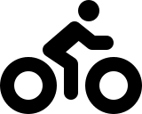 Biking Activity (Solid) Free Open-Source SVG Icon