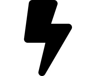 Lightning Bolt (Solid) Free Open-Source SVG Icon (Font Awesome 5 Solid)