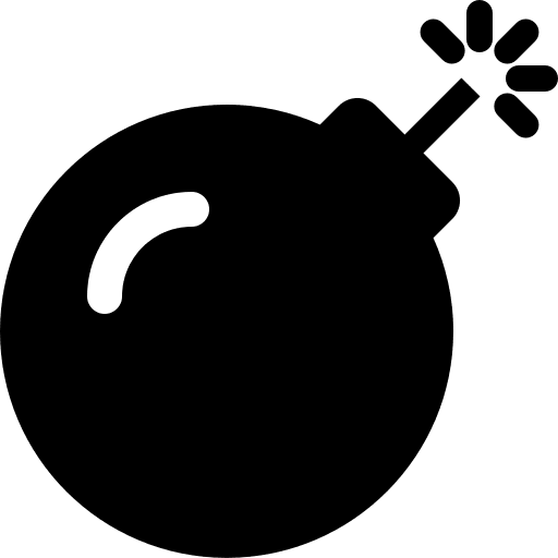 Bomb Symbol (Solid) Free Open-Source SVG Icon (Font Awesome 5 Solid)