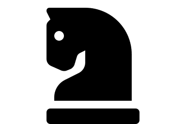 Chess Knight Piece (Solid) Free Open-Source SVG Icon (Font Awesome 5 Solid)