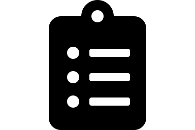 Clipboard with List (Solid) Free Open-Source SVG Icon (Font Awesome 5 Solid)