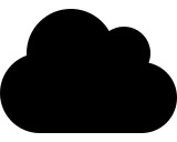 Cloud Weather Symbol (Solid) Free Open-Source SVG Icon