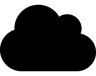 Cloud Weather Symbol (Solid) Free Open-Source SVG Icon (Font Awesome 5 Solid)